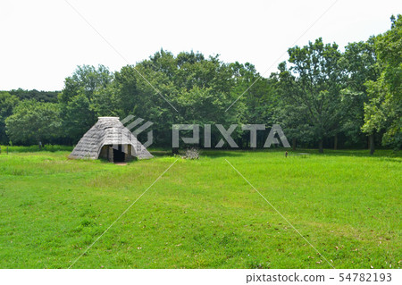 Kazusuri shell mound pit style housing Kazusuri shell mound pit style housing 54782193