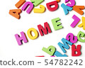 ' HOME ' Colorful Wooden Letters 54782242