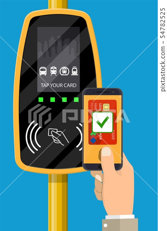 Hand with smartphone 54782525