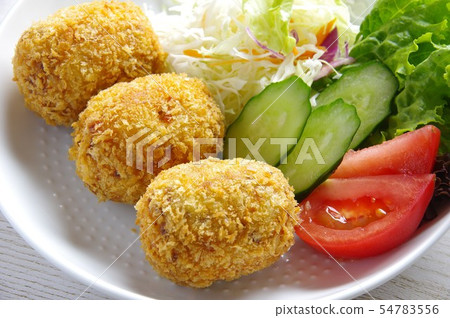 Croquettes Handmade croquettes Skeleton shaped croquettes home cooking potato dishes 54783556