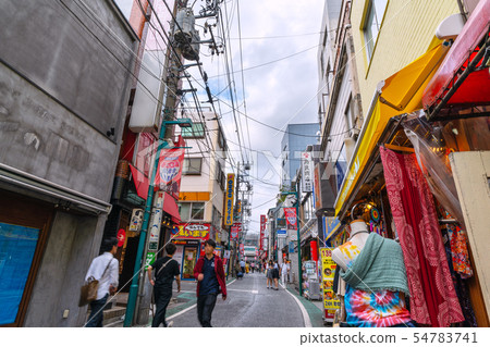 東京都市風景在日本我看在Shimokitazawa的購物街道 東京都市風景在日本我看在Shimokitazawa的購物街道 54783741