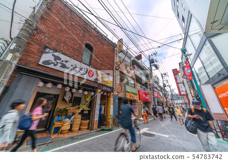 東京都市風景在日本我看在Shimokitazawa的購物街道 東京都市風景在日本我看在Shimokitazawa的購物街道 54783742