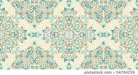 Seamless pattern based on ornament paisley - Stock Illustration  [54784259] - PIXTA