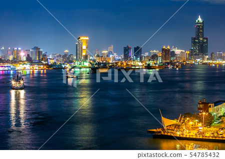 臺灣高雄港旗津景色Kaohsiung Port, Taiwan, Asia Landscape 54785432