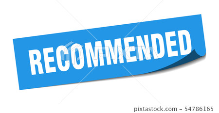 recommended sticker. recommended square isolated-插圖素材 [54786165] - PIXTA圖庫