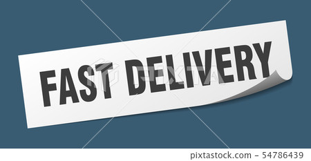 fast delivery sticker. fast delivery square - Stock Illustration ...