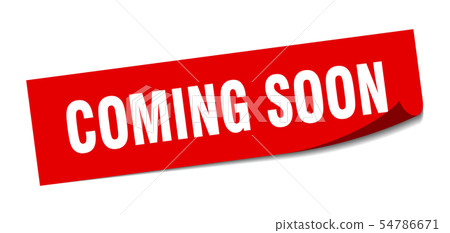 Coming Soon Sticker Coming Soon Square Isolated 插圖素材 圖庫