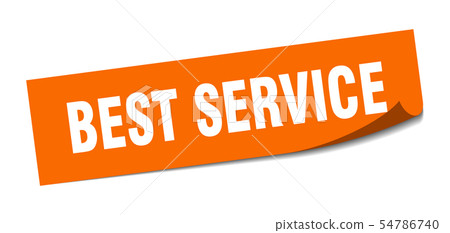 best service sticker. best service square isolated best service sticker. best service square isolated 54786740