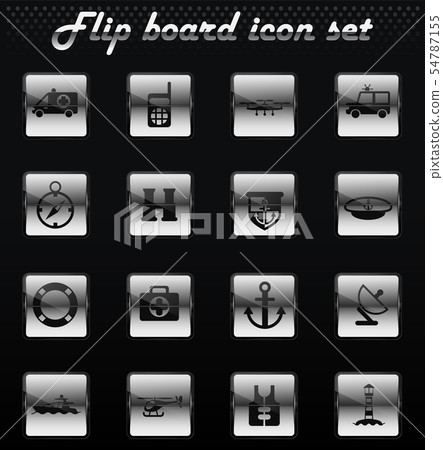 coastguard icon set 54787155