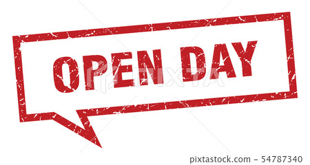 open day sign. open day square speech bubble. open - Stock Illustration ...