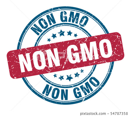 non gmo stamp. non gmo round grunge sign. non gmo 54787358