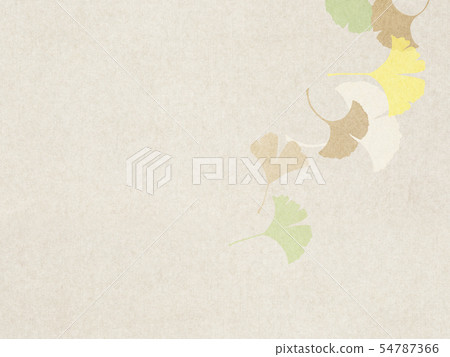 Background-Japanese-Japanese style-Japanese pattern-Japanese paper-Autumn-Ginkgo 54787366