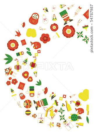 新年賀卡材料 新年賀卡材料 54787987