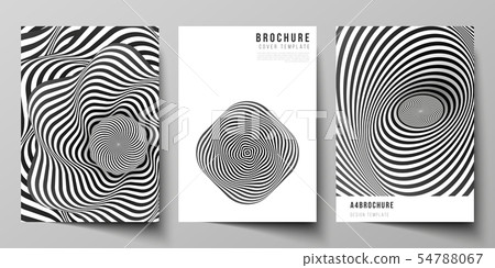 Vector layout of A4 format modern cover mockups design templates for brochure, magazine, flyer Vector layout of A4 format modern cover mockups design templates for brochure, magazine, flyer 54788067