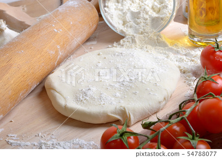 pizza dough and ingredients pizza dough and ingredients 54788077