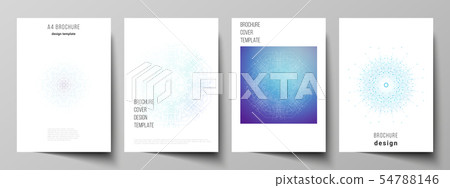 Vector layout of A4 format modern cover mockup design templates for brochure, magazine, flyer Vector layout of A4 format modern cover mockup design templates for brochure, magazine, flyer 54788146