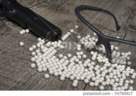 airsoft gun with glasses airsoft gun with glasses 54788927