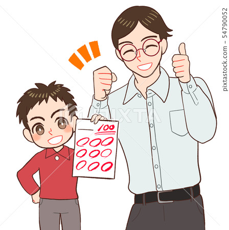 Children and teachers who boast of 100 points 54790052