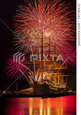 富山 -  Kaiohmaru公園的煙花 54790472