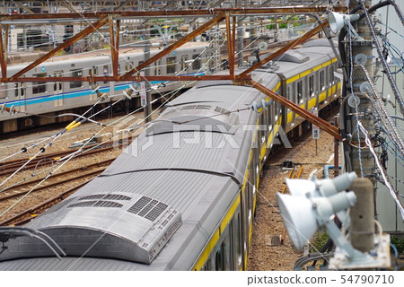 Train of Mitaka vehicle center Train of Mitaka vehicle center 54790710