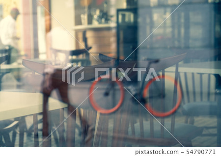 Abstract game of reality and reflection 54790771