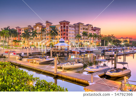 Naples, Florida, USA Town Skyline 54792366