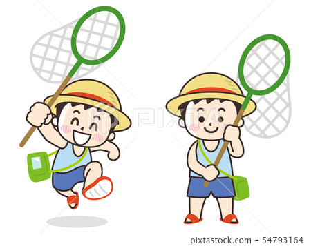 Bug catching boy 54793164