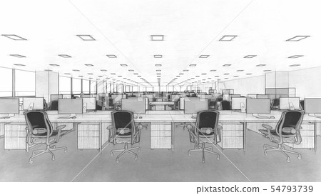 Office fixtures available monochrome CG1 Office fixtures available monochrome CG1 54793739
