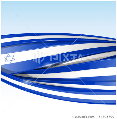 israel flag banner. Vector background israel flag banner. Vector background 54793799