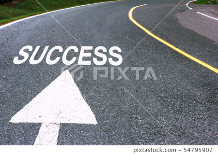 business concept picture of success and road arrow 54795902