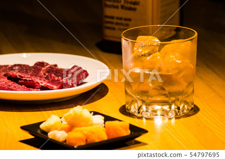 Whiskey at the lock bar counter Whiskey at the lock bar counter 54797695