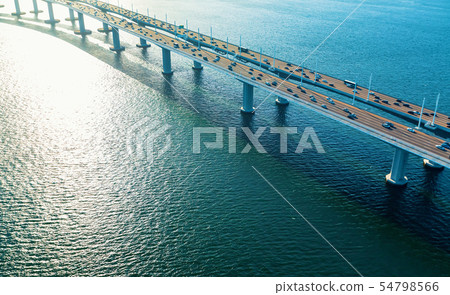 Aerial view of the Bay Bridge in San Francisco 54798566