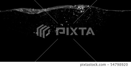 Blurry images of sparkling water liquid bubbles 54798920