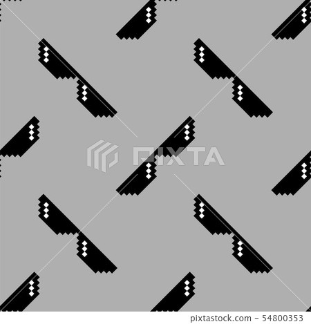 Black Pixel Sunglasses Seamless Pattern 54800353