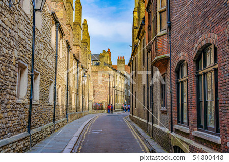City street with British architecture City street with British architecture 54800448