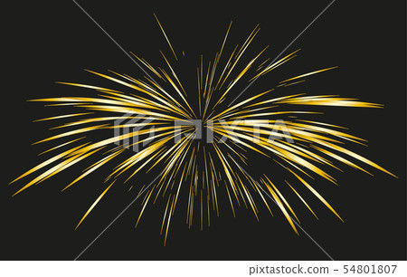Gold Fireworks drawn by lines. Gold Fireworks drawn by lines. 54801807