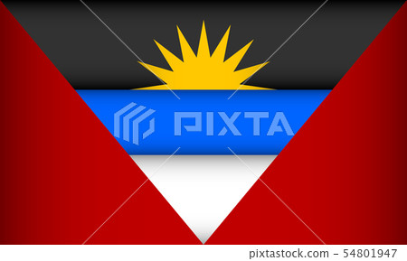 Flag of Antigua and Barbuda. 54801947