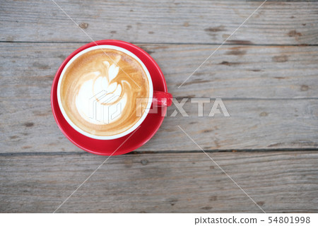 Closeup coffee cups in a cafe Closeup coffee cups in a cafe 54801998