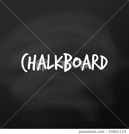 Chalkboard vector. Black background board template for school lessons. Blank blackboard, surface for 54802119