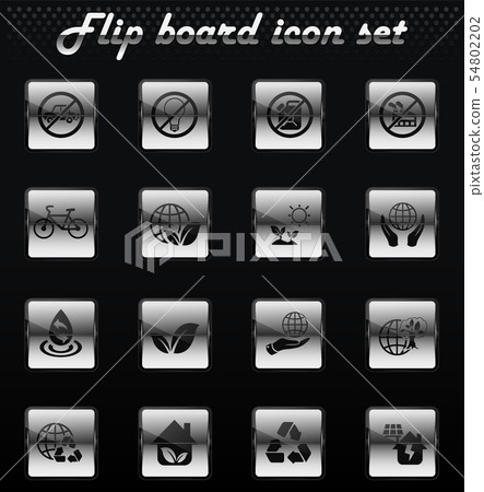 earth day icon set earth day icon set 54802202