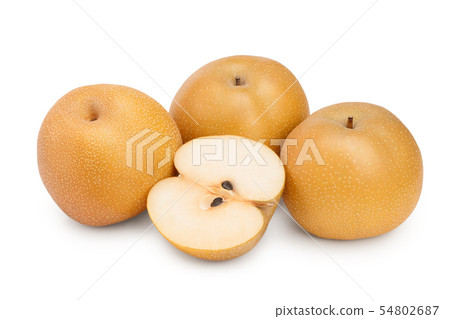 Fresh asian pear isolated on white background Fresh asian pear isolated on white background 54802687