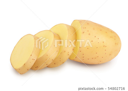 Young potato isolated on white background. Harvest new Young potato isolated on white background. Harvest new 54802716