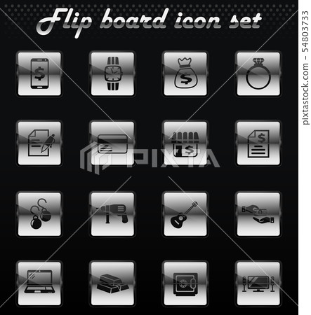 pawn shop icon set pawn shop icon set 54803733