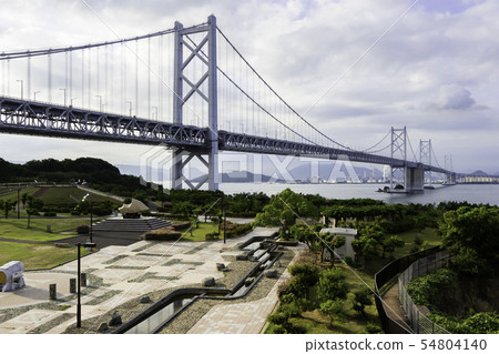 香川縣坂出市瀨戶大橋和Yojima停車場 香川縣坂出市瀨戶大橋和Yojima停車場 54804140