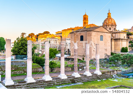 Roman Forum and Capitoline Hill in early morning sunrise time, Rome, Italy Roman Forum and Capitoline Hill in early morning sunrise time, Rome, Italy 54804532