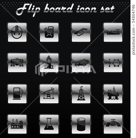 extraction of oil icon set 54804746