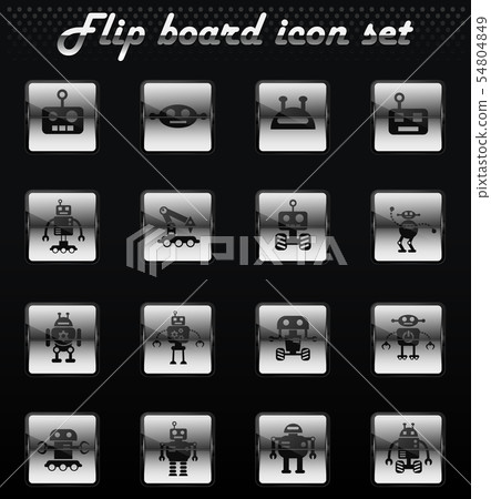 robots icon set robots icon set 54804849