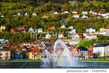 Fairy-tale landscapes in Bergen, Norway Fairy-tale landscapes in Bergen, Norway 54804948