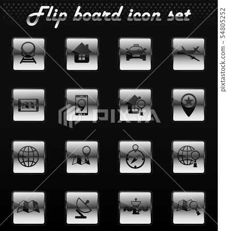 navigation icon set 54805252