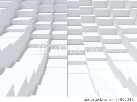 Box cube white gray 54805316